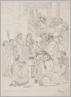 KG 17018
<br/>
Aanbidding door de koningen
<br/>
<em>Millet, Jean-François (1814-1875)</em>